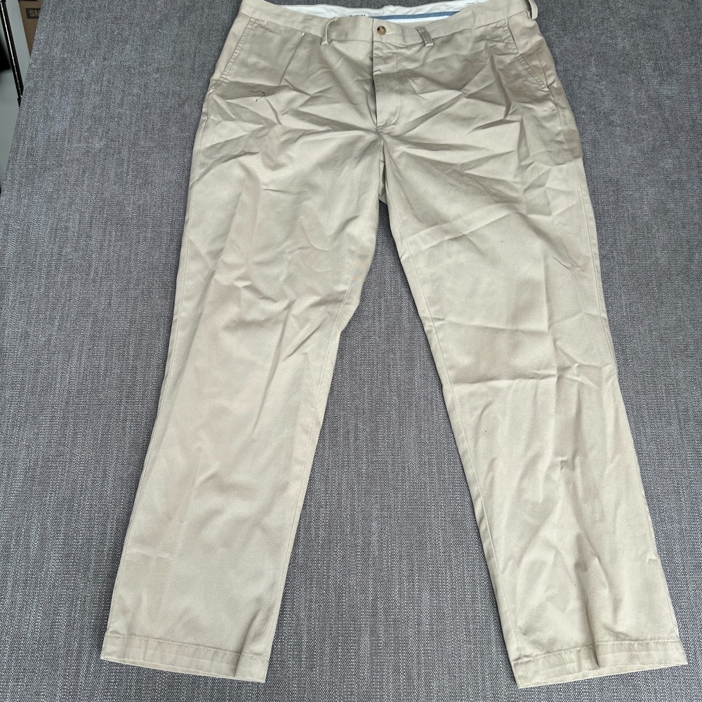 Polo Ralph Lauren Chino Pants Mens 38x30 Tan Flat Front Classic Fit Straight Leg